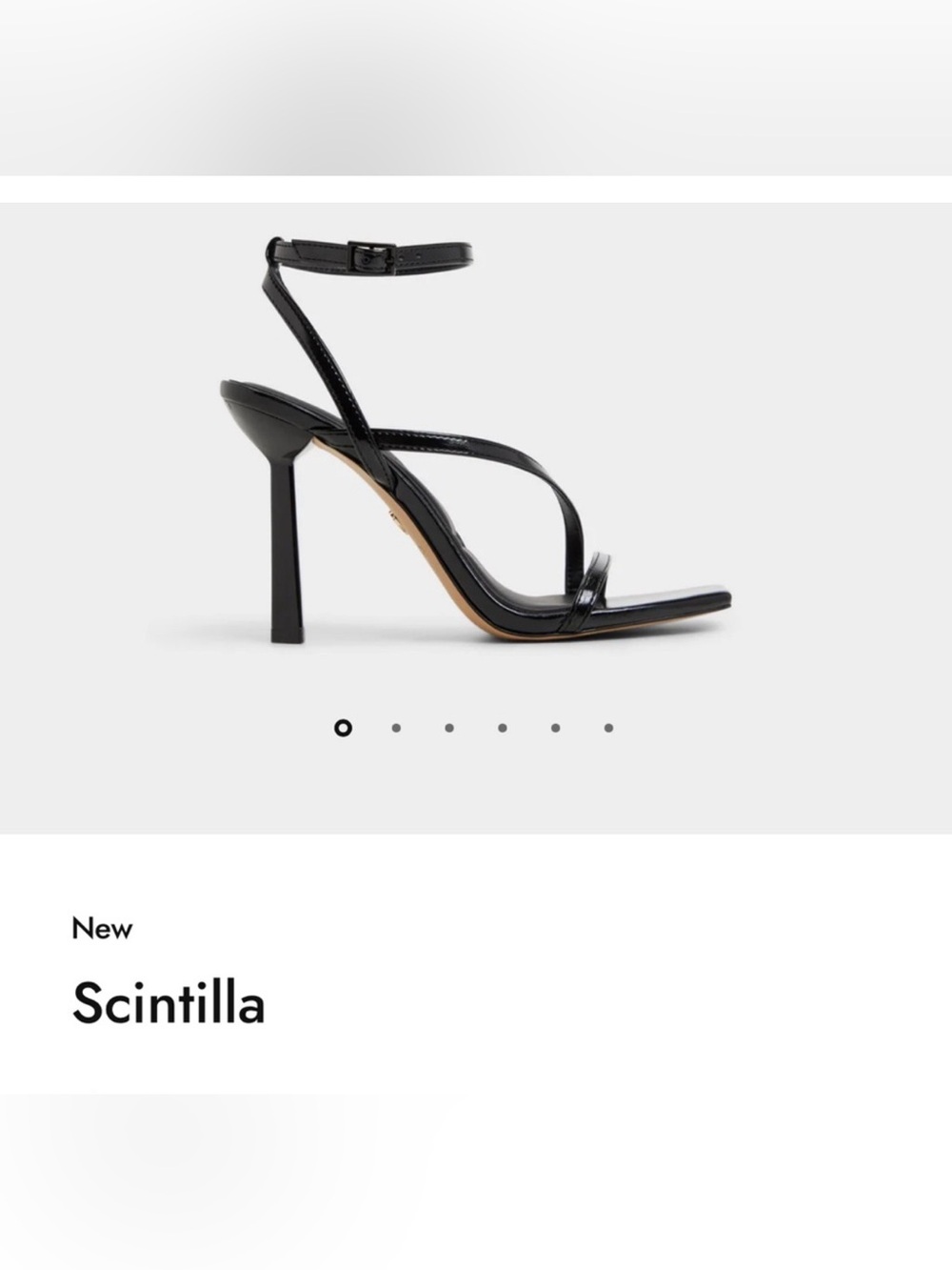 Aldo black Scintilla strappy heel